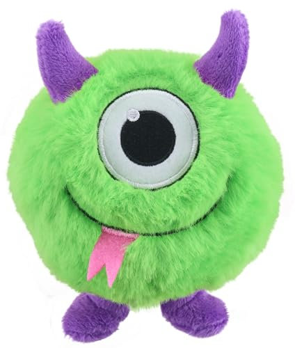 The Puppet Company Green Micro-Monster Finger Puppet - Soft and Fluffy Glunk Character for Imaginative Play, Learning, and Story Time - 14cm