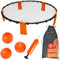 Roundnet Game Set – 3 Balls, Net, Pump & Carry Bag – Outdoor Roundnet Ball Game for Garden Beach & Park – Active Family Game for Kids & Adults – Easy Setup Portable Round Net Game Kit – 95cm Diameter
