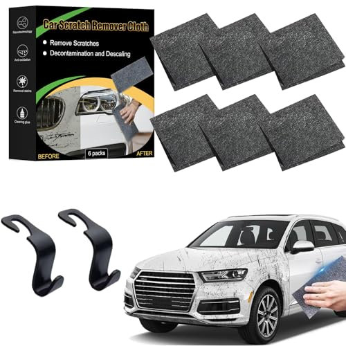 Nano Sparkle Tuch Auto Kratzer Original, Nanosparkle Tuch, Nano Sparkle Tu-ch Original Kaufen, Mikrofaser Poliertuch für Auto, Motorrad, Glas, Schnelle Reparatur (1 Box-6 Pcs)