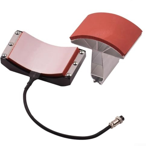 Hut-Wärmepressmaschine, 140 x 7,6 cm, Transferbereich, kompatibel mit Kappenkrempe plus Vorderkappen-Press-Pad, Heizelement für 110 V/220 V (1 Set)