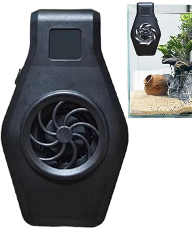 Compact Aquarium Chiller Fan – Eliminate Summer Temperature Spikes Effortlessly, duals Speed Evaporative Cooling, Clamp-On Design | Portable Cooling Device For Working Place Plus Nano Tanks
