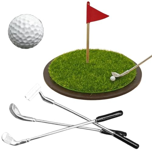 Desktop-Golfspiel-Set Tragbares Putting Green Übungsspielzeug
