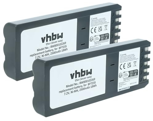vhbw 2X Akku kompatibel mit Fluke 700 Calibrator, DSP-100, 740 Calibrator, 744 Calibrator Messgerät (2500 mAh, 7,2 V, NiMH)