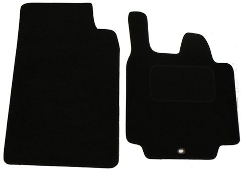 JVL 3037 Smart for Two Mk2 2007-2014 Fully Tailored 2 Piece Car Mat Set 1 Metal Clip, Black
