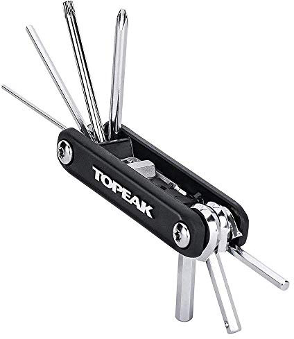 Topeak Unisex – Erwachsene X-Tool+ Minitool, Schwarz, 11 Funktionen