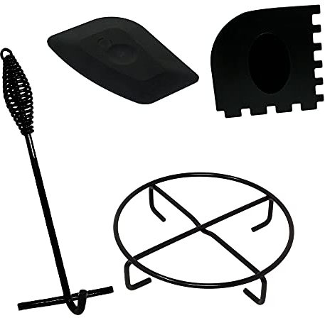 Dutch Oven Zubehör-Set – Deckelheber, Deckelständer, Schaber – praktisches Grill- & Outdoor-Zubehör für Camping, Dutch Oven & Gusseisenküche