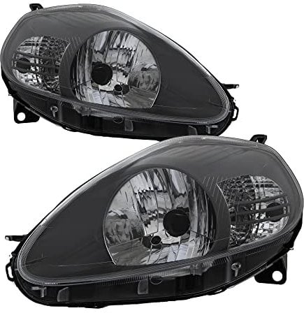 Scheinwerfer Set Grande Punto Typ 199 11 2008-2009 klarglas anthrazit H4