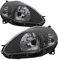 Scheinwerfer Set Grande Punto Typ 199 11 2008-2009 klarglas anthrazit H4
