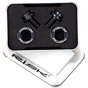 Vis en Titane Boulons M8 x 15 mm Ensemble de manivelle de vélo Boulons étanches pour Support inférieur carré Vis de Fixation Taper Hex Socket Fasteners 2pcsblack