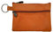 LOLUNA® Petit Porte-Monnaie Cuir véritable Pratique - Carte bancaire - Clé - Compact Plat pour Homme et Femme Plusieurs Couleur (Orange/Camel)