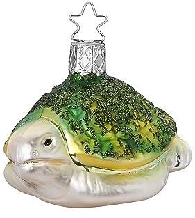 Inge-glas - Christbaumschmuck, Baumschmuck - Schildkröte - Meeresschildkröte - Glas - 1 Stück - 6 cm