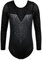 ZNYUNE Kinder Gymnastik Trikot mit Pailletten Mädchen Gymnastikanzug Langarm in Tüll 203 SequinBlack 8A