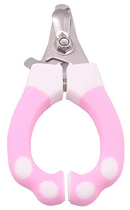 YITON Haustier Nagelknipser S Größe Haustier Katze Hund Nagelknipser Cutter Edelstahl Pflege Schere Clippers Klaue Nagelschere Mit Schloss 1Set Pink