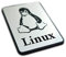 Linux Sticker Case Badge - 35 mm x 25 mm
