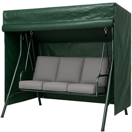Heavy Duty Waterproof Garden Swing Cover for 3 Seater Hammock – Tear-Resistant UV-Protected 220×150×170cm Outdoor Furniture Cover with Zip Closure & Secure Fit – Weatherproof Protection Swings