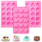 Favengo 3 PCS Moule Cylindrique en Silicone 15 Cavités pour Gâteau Rond, Cupcakes, Savons Faits Main, Muffins, Gâteau au Chocolat - 29,5 * 17,4 cm