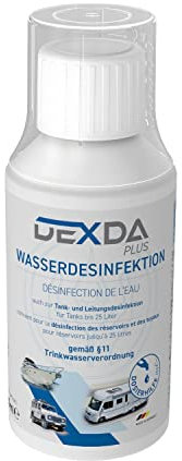 WM aquatec DEXDA One DP120CL | Wasserdesinfektion für alle Tank-/Behältergrößen | desinfiziert 1200L Wasser | für Camping, Trekking, Survival | Made in Germany
