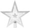 KEYIDO Glittered Christmas Tree Topper Silver Star Tree Topper Plastic Christmas Tree Star for Top of Christmas Tree Ornament Christmas Party Decorations 7.2 Inch