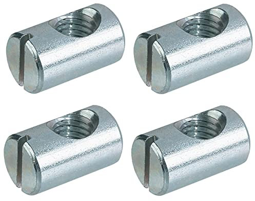 cyclingcolors 4x Tuercas de barril M8 x 20mm x12mm cilíndricas pernos muebles chapado acero