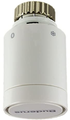 Thermostatkopf Design Optik mit Nullstellung (BD1-W0) für Buderus Logafix Ventilheizkörper Rohre unten