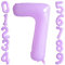 Macaron Viola Numero 7 Palloncino 40 Pollici Palloncini in Lamina Viola Chiaro con Numero di Elio Palloncini Compleanno Decorazione per Feste per Anniversario Baby Shower Forniture per Feste di Laurea