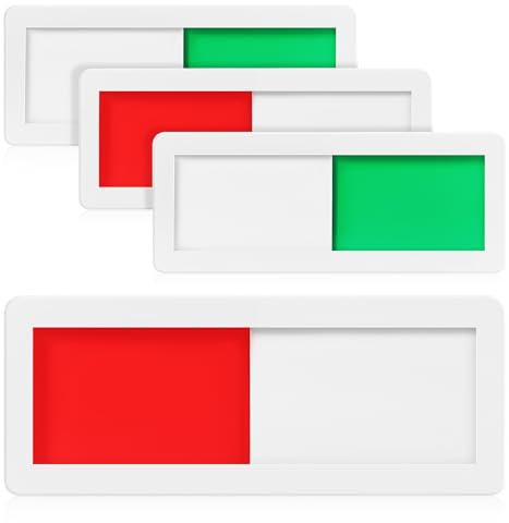 Operitacx 4 Stück Türschild Für Konferenzräume Verfügbares Schild „Bitte Nicht Klopfen“ Schild „Leer Besetzt“ Schiebetür Schild „Besetzt“ Acryl-Beschilderung „Bitte Nicht Stören“