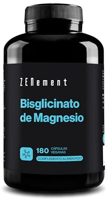Bisglicinato de Magnesio - 350 mg - Alta Absorción - 180 Cápsulas Veganas | contribuye a Reducir Cansancio y Fatiga y a la función muscular normal - Excelente Tolerancia - 2 al Día, 3 Meses