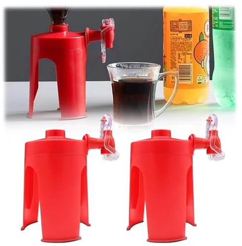 vimlo Handdruck-Getränkespender mit Kohlensäure, 2-Liter-Sodaspender, berührungsloser Getränkespender, Trinkbrunnen mit umgekehrtem Wasserhahn (Color : 2pcs)