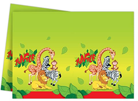 ALMACENESADAN, 5172, Pack fête d'anniversaire, Nappe 120 x 180 cm, de la Licence Toy Story (Jungle)