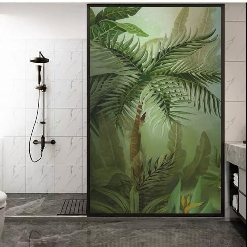 Pellicola decorativa per finestre, protezione dai raggi UV, controllo del calore, statica, per finestre, 90 x 120 cm