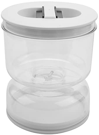 RUANI Pot de cornichons distributeur sec et pour cornichons et olives récipient pour pot un sablier pour l'organisateur du séparateur de cuisine de maison