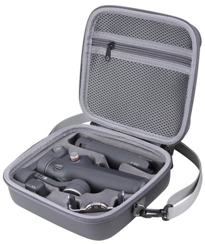 Flyekist Travel Case for DJI OM 7P/ OM7 - Portable Storage Bag Hardshell Carrying Case Fits DJI Osmo Mobile 7/7P Smartphone Gimbal Stabilizer and Accessories(Grey)