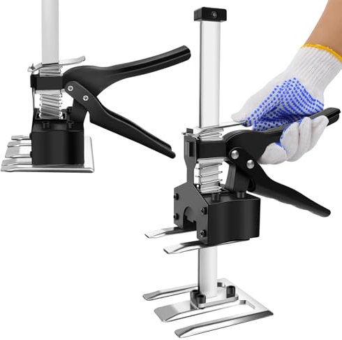 Heavy Duty Steel Labor Saving Arm Jack, 2 Packs Portable Hand Lifting Tool Jack, Multi-Function Arm Hand Tool Jacks, Height Adjustment, Lifting Clamp for Furniture, Cabinets, Doors,Windows Floor Jacks