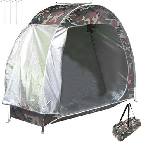 Whyzsjnclg Tienda de Almacenamiento, Carpa de Bicicletas, UV Impermeable Oxford Oxford Almacenamiento de Bicicletas portátiles Pacetas y Ventanas de ventilación para el Exterior