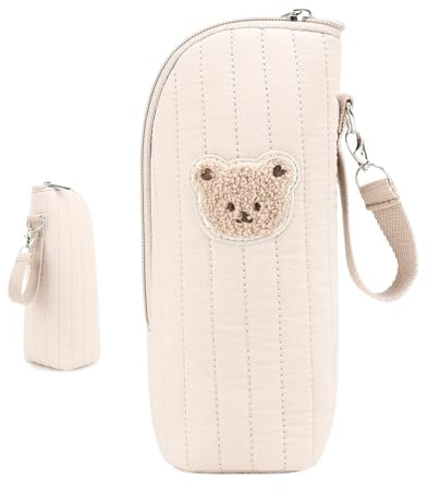 Hogvinnatil Flaschenwärmetasche - Babyflaschen Kühltasche mit Bärendesign,Thermische Tragetasche Für Stillende Mütter - Für Muttermilch Lebensmittelaufbewahrung Lagerung und