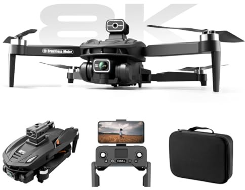 Vassco GPS Drone With Camera 8K Kamera GPS Drohne mit Langflugzeit, Kreisflug und Flugbahnfunktion - Kameradrohne