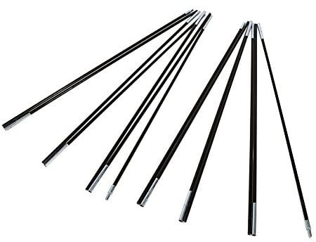 VGEBY 1 Set 2 Stück Fiberglas Zelt Pole Kit Zeltstange Ersatzgestänge Stützrahmen Camping