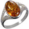 HolidayGiftShops - Sterling Silber 925 Baltischer Bernstein Ring