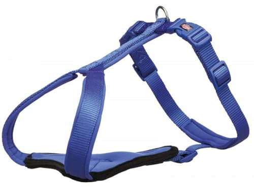 Trixie 1998702 Arnés-Y Premium, 70-85 cm/25 mm, Azulcobalt, L