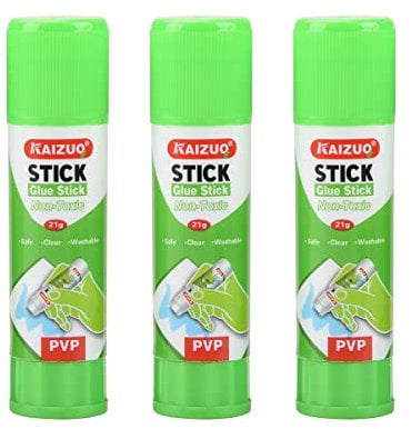 Faeel 3D Printer Glue Stick Solid Stickers Printing Heat Bed Adhesive PVP Print Filament PLA ABS PET PETG-3Pcs