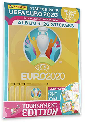 Panini France SA UEFA Euro 2020 Stickers 2021 Tournament Edition 4 Pochettes + Album Offert