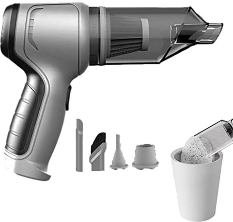 Cyhamse Aspiradora Inalámbrica De Mano 3En1, Limpiador Multiusos Recargable 120 W Aspiradora De Mano De Alta Potencia, Aspiradora En Seco Húmedo para El Hogar, Limpieza De Coche