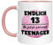 TassenTicker - Endlich 13. Ab jetzt offiziell Teenager - Kaffeetasse - Geburtstag - Mädchen - Dreizehn - Teenagerin - Geschenkidee - Geschenk - (Rosa), TT007