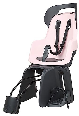 BOBIKE 8012700004 - Fahrradkinderrückbank GO Maxi mit Liegesystem für Fahrräder mit 26“ bis 29“ Laufrädern geeignet für Kinder mit Rahmenverankerungin Farbe rosa Zuckerwatte