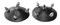 .Chilirose Schwarze Damen Dessous Nipple Covers, Rund Patches Spitzen und Wetlook BH brustfrei Selbstklebend Nieten und wiederverwendbar Kunstleder Größe OneSize