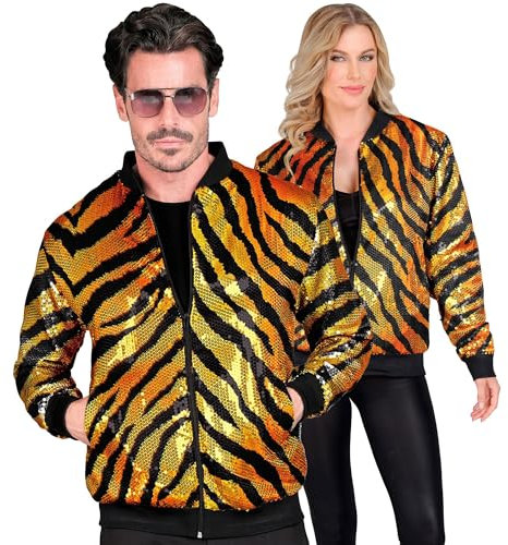 W WIDMANN MILANO Party Fashion - Party Fashion Bomberjacke, Pailletten Jacke, Weste, Party Outfit, Disco, Animal Print