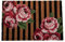 Doormats Coir Door Mat Heavy Duty Coir Door Mat Welcome Front Door Home Garden Mats 40x60cm (Stripe Roses)