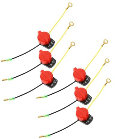 VINTORKY 6 Stück Motorstoppschalter Einzelleitung Kompatibel Für Rasenmäher Gartentraktor Wasserpumpe Frühling Sommer Zuverlässig Motor Ein Schalter