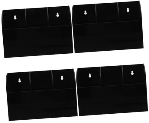 VILLCASE 4 Piezas Soporte de pared para mando a distancia Pararse soporte de computadora Organizador de pared para controladores Organizador de pared para controles de TV soporte de monitor