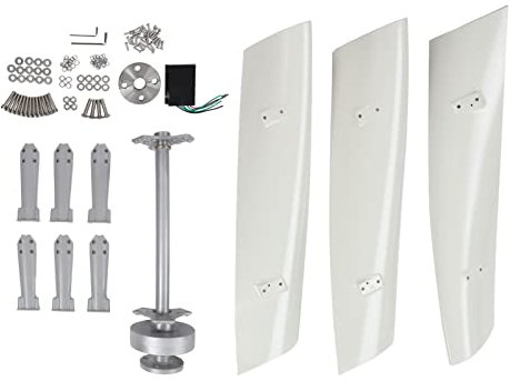 Generatore Eolico Verticale Generatore Eolico Maglev 100W Generatore Eolico Maglev a 3 Pale per Alimentatore (24 V)